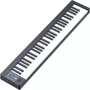 61키 풀사이즈 디지털 피아노 휴대용 전기 키보드 내장 스피커 지원 블루투스 MIDI 연결에는 서스테인 페달