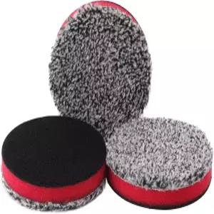 SPTA 3 75MM 극세사 절단 패드 3PCS 연질 왁스 제거 도포기 상세 및 연마 긁힘 소용돌이 초미세 섬유