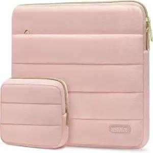 MOSISO 34인치 노트북 케이스 Air 33 36 4 Dell ASUS 레노버 소프트 코지 경량 수평 가방 작은 핑크색과