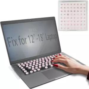키가 올라간 긴 손톱을 위한 Ivaso 일반 노트북 키보드 커버 DELL/Mac/Lenovo/Acer/Asus/Samsung28 컴퓨터
