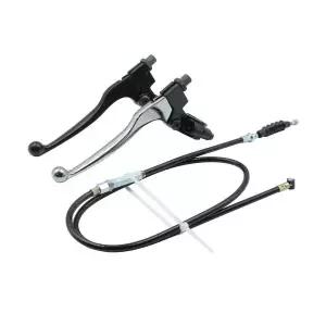 오토바이 7/8인치22mm 좌측 클러치 레버 핸들바 39인치 케이블 50cc 타오타오 SSR RFZ 더트 핏 바이크용