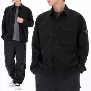 26SS 스톤아일랜드 와펜 패치 버튼 셔츠 L1S151200032 S0003 V0029
