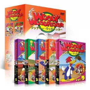 (DVD) 3개국어 딱따구리 벅스바니 에피소드 5종세트 DVD - Woody Woodp