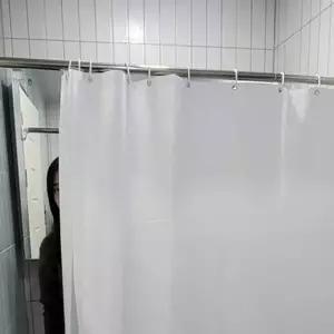 [콩심팥심]심플화장실가림막 무지 방수 비닐 샤워커튼 화이트 1