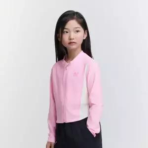 내셔널지오그래픽 키즈 K252GRG610 여아 크롭 래쉬가드 집업 PINK 510865