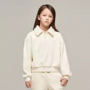내셔널지오그래픽 키즈 K244GSW930 코듀로이 크롭 반집업 맨투맨 CREAM 510935