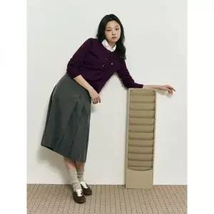 매장정품 빈폴 BEANPOLE LADIES [B. my] 캐시미어 혼방 에이미 가디건 카디건 퍼플 (BF585AN01U) BF585AN01