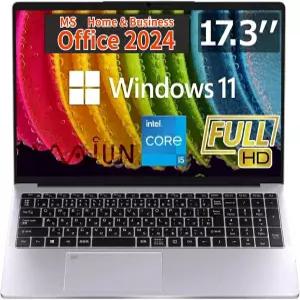 MS Office H B 2024 고성능 노트북 / Pro-x12 12세대 i5-12450H 대형 화면 17.3 풀 HD 10 키 Win11 웹