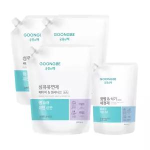 궁중비책 리필 세트 (섬유유연제3 + 식기세정제1)