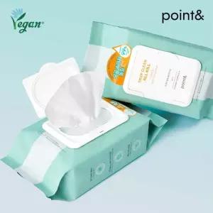 AGE20'S [포인트앤] point 비건 저자극 딥클린 올킬 클렌징 티슈 80매 X 2개