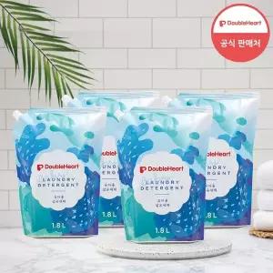 [더블하트] 유아용 세탁세제 1.8L 파우치 2+2
