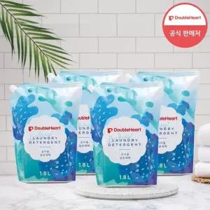 더블하트 유아용 세탁세제 1800ml 파우치 2+2