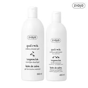 지아자 산양유 샴푸 400ml + 산양유 바디워시 500ml