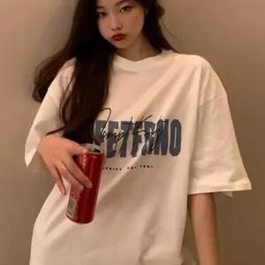 여자 오버핏 반팔티셔츠 잘때 여성 수면 실내 반팔티