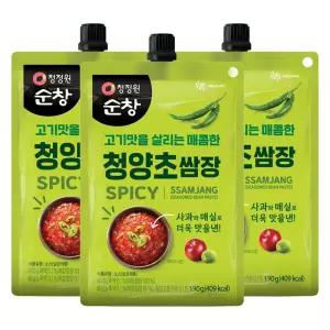 청정원 순창 청양초 쌈장 190g 3개