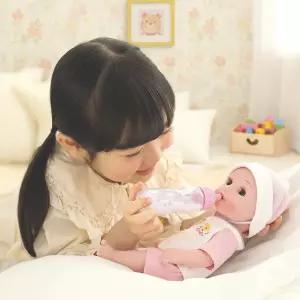 원앤원 우유먹고 응가하는 내동생 코코 요술우유병 소꿉장난감 아기 돌보기 장난감 엄마놀이