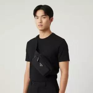 프라다 패세라 2VL977 2DMG F0002 리나일론 트라이앵글 로고 벨트백 슬링백