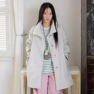올리브데올리브 정가329,000하이넥 싱글 트렌치코트 OW6SR2100