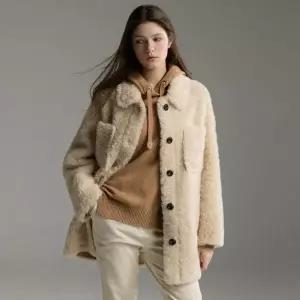 리오벨 25FW 호주산 양모 100% 아웃포켓 하프코트