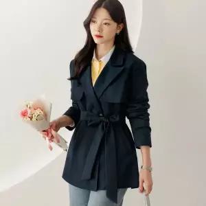 시크라인 ~XXL까지 브츠움 트렌치 하프 벨트 코트 봄 가을 아우터 자켓 하객룩 오피스룩 모임룩 격식룩 빅사이즈