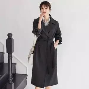 시크라인 리핏 더블카라 벨트 트렌치코트 봄 가을 아우터 간절기 롱코트 하객룩 오피스룩 데이트 모임 미시
