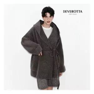 드베로타 온플 25FW 폭스울블렌디드 볼륨 후드코트