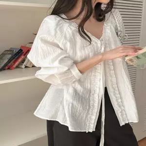 [제작] 여리해 프릴 블라우스 87267 빅사이즈 여성의류