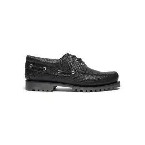 TIMBERLAND 남성 어센틱 보트슈즈 - 블랙 풀 그레인:다크 브라운 A2PDQ-A3L 959808