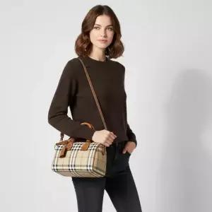 26SS Mini Check Bowling Bag 8118565) 미니 체크 볼링 백)