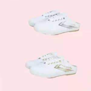 페이유에 편한 운동화 스니커즈 신발 글리터 골드 실버 뮬 슬리퍼 슬라이드 샌들 2종 FW100077 FW100078 42