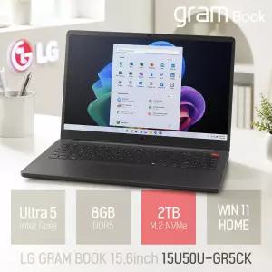 ⓒ LG전자 그램북 15U50U-GR5CK 인텔 울트라5 8GB 2TB 윈도우11 / 15.6인치 대학생 가벼운 AI 사무용 인강