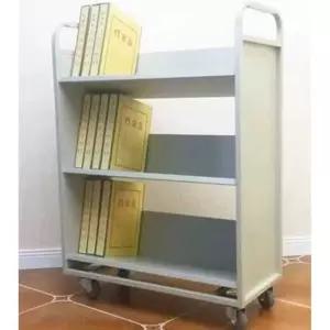 북트롤리 회전책장 책선반 이동식책장 철제책꽂이 진열 북카페 휠 교구장 바퀴달린