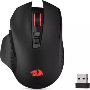 레드라곤 M656 게이너 무선 게이밍 마우스 4000 DPI 2.4GHz 5 레벨 7개의 매크로 버튼 LED 백라이트 및