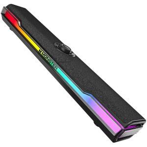MONSTER S330 컴퓨터 스피커 HIFI 스테레오 RGB 플레이 데스크톱 다이나믹 블루투스 PC 노트북 태블릿용 사운드 플러그 USB 스피커 게이밍 조명 PC TYPE