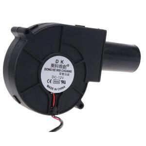 12V 9cm 9733 바베큐 그릴 팬 볼 베어링 공기 송풍기 33mm 덕트 포함 5500rpm 대형 풍량 조절 속도