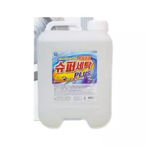 슈퍼세탁플러스 액체세제 15kg 말통 버블윅 세탁 업소용 빨래