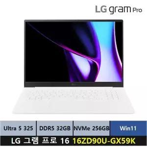 LG 그램 프로 16 16ZD90U-GX59K 팬서레이크 울트라5 RAM 32GB SSD 256GB Win11 프로 4종선물+포토상품평 ps