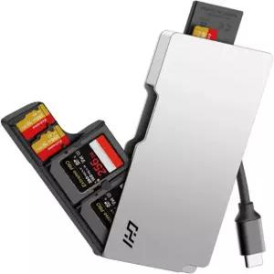 SD/TF/Micro SD 카드용 CHI 레인저 에어 고속 카드 리더 및 - USB-C 3.2 스마트폰 컴퓨터 패드 드론 액션 카메라용 타입-C UHS-II가 Range Air