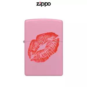ZIPPO 46470 KISS 지포 키스 오일 라이터 방풍 입술 립스틱 핑크 페인팅 휴대용 EDC 선물 한강사