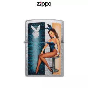 ZIPPO 48374 PLAYBOY 지포 플레이보이 오일 라이터 방풍 토끼 바니걸 페인팅 휴대용 EDC 선물 한강사