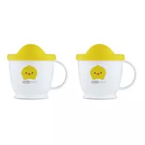 에디슨 스텐 유아컵 논슬립 물컵 240ml 오리 X2개 BNS
