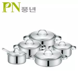 [PN풍년]퓨어가르텐 통5중 5종(10pcs)냄비세트