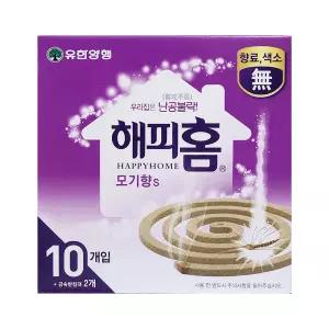 해피홈 모기향 10입 모기기피제 모기약
