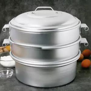 만두찜기세트 중 뚜껑1 채반2개 물솥1