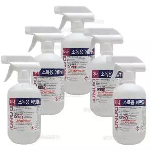 다나제약 조은(다나) 소독용에탄올 스프레이 500mlX5개/소독 살균 알코올 스프레이형