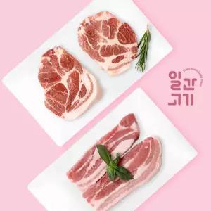 [롯데백화점]온도씨 [일간고기][냉장] 국내산 한돈 삼겹500g+목살500g 구이용