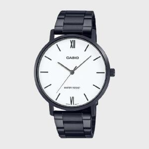 CASIO 카시오 MTP-VT01B-7B 남성시계 심플 메탈 손목시계