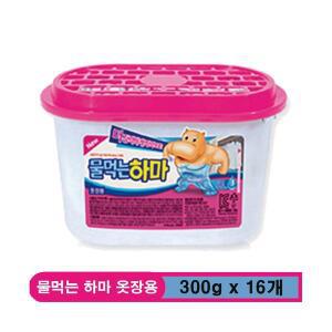 물먹는 하마 옷장용 제습제 300g x 16개