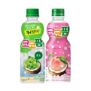코코팜 300ml 2종 포도 6 + 피치핑크 복숭아 6 / 총 12개