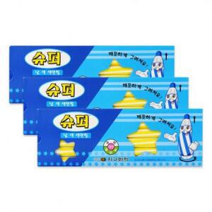 지구화학 슈퍼색연필 낱색 노랑 12p, 1색, 3개 one option